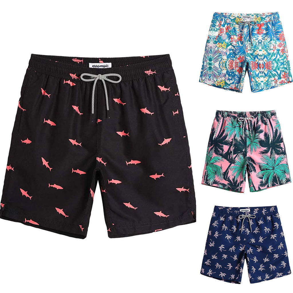 Mens Printed Beach Shorts Casual Summer Style
