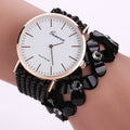 Womens Floral Bracelet Watch with Quartz Movement