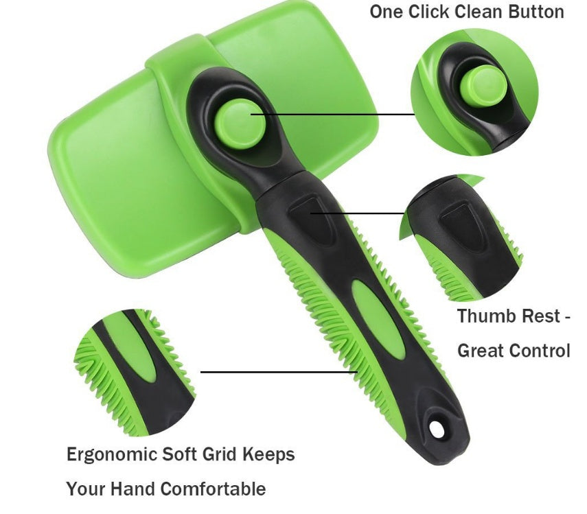 self cleaning slicker brush