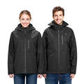 Mens Heated Jacket Five Zone Weather Resistant Outerwear