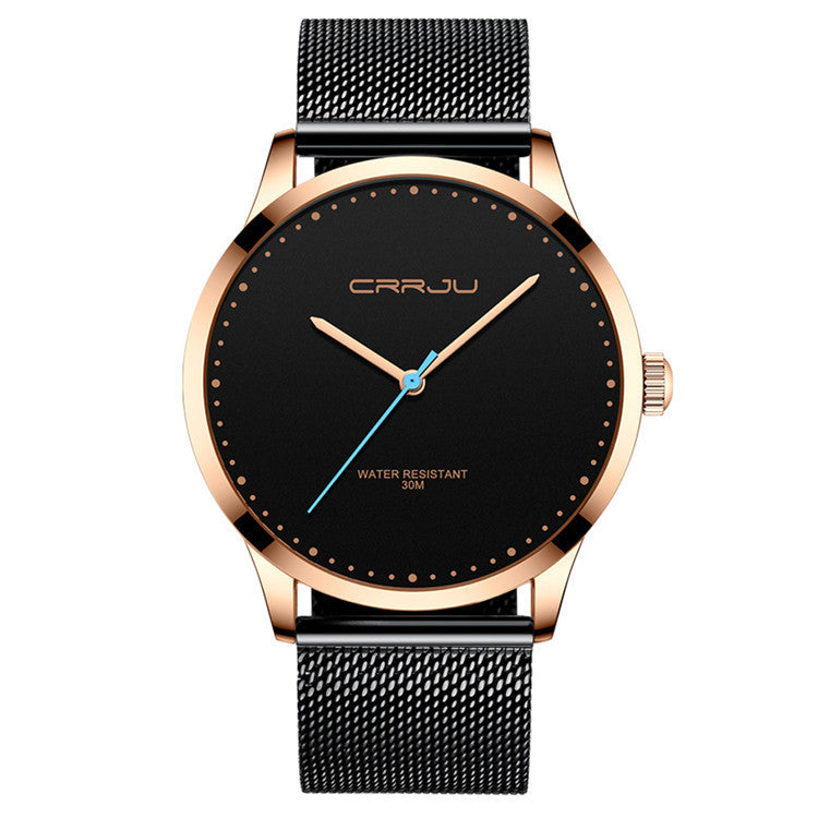mens stainless steel mesh strap watch