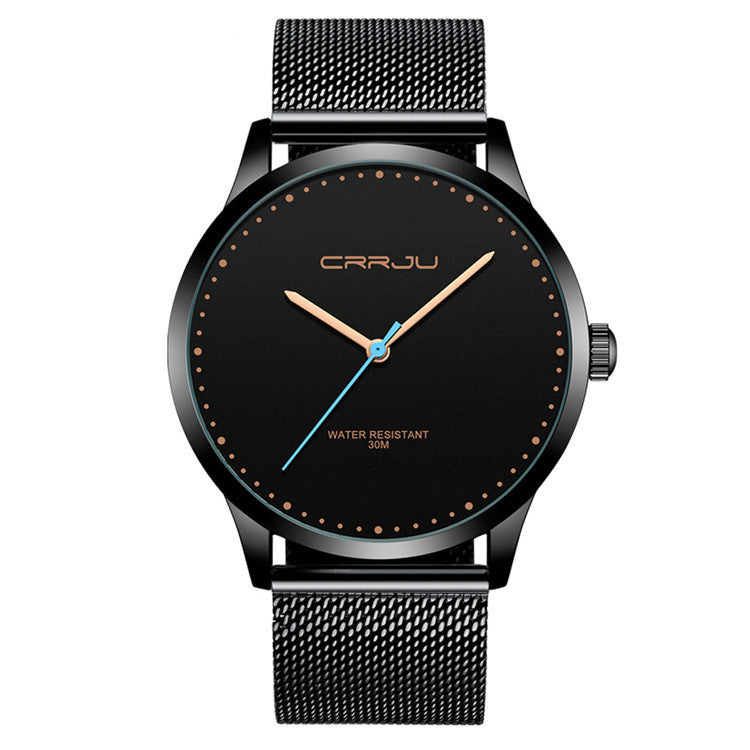 mens stainless steel mesh strap watch