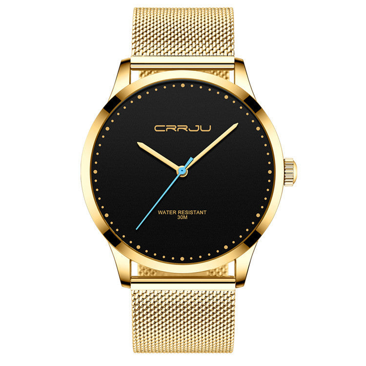 mens stainless steel mesh strap watch