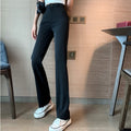 Womens High Waist Wide Leg Suit Trousers