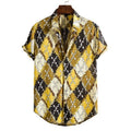 Mens Casual Polo Shirt Loose Fit Streetwear