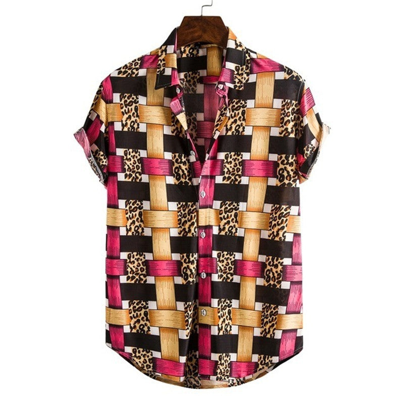Mens Casual Polo Shirt Loose Fit Streetwear