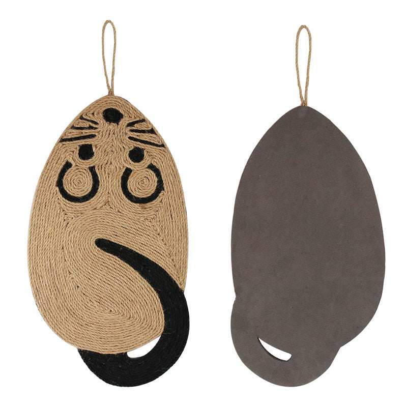 Mouse-Shaped Sisal Cat Scratching Pad