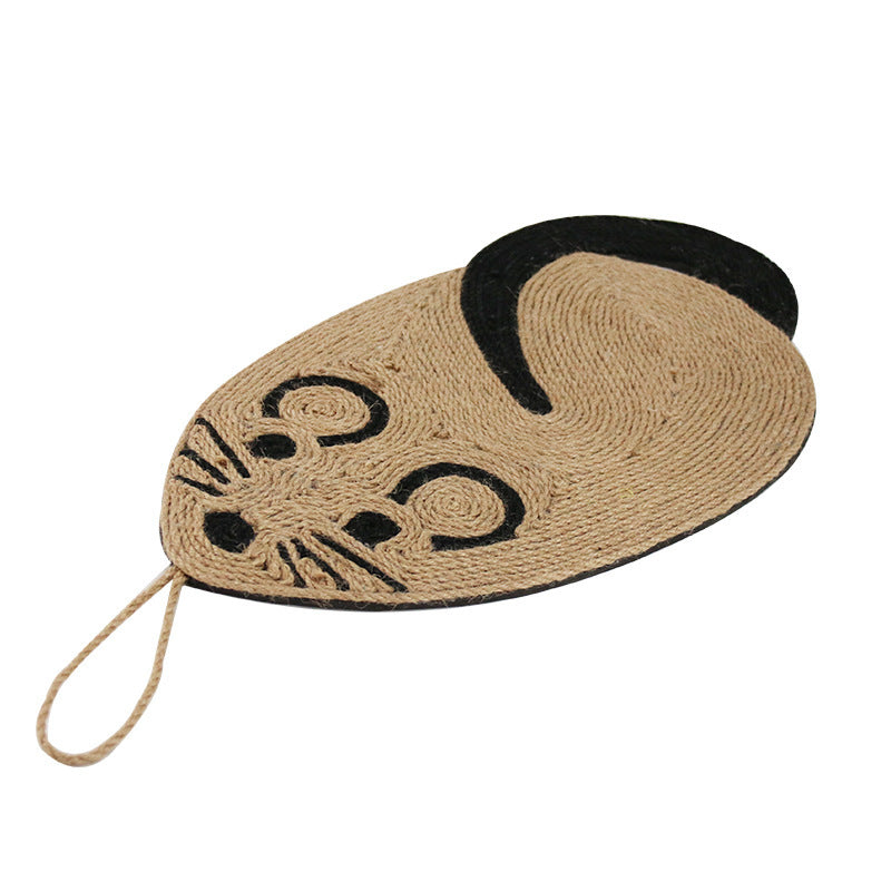 Mouse-Shaped Sisal Cat Scratching Pad
