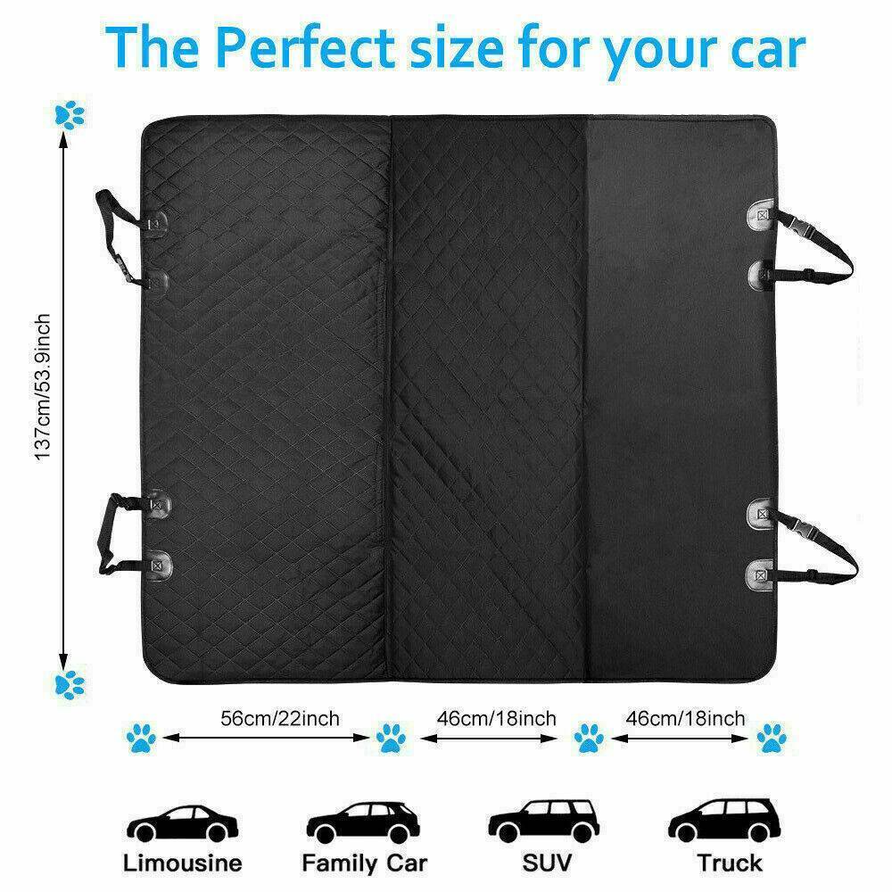 Waterproof Dog Car Seat Cover Rear Seat Hammock Protector