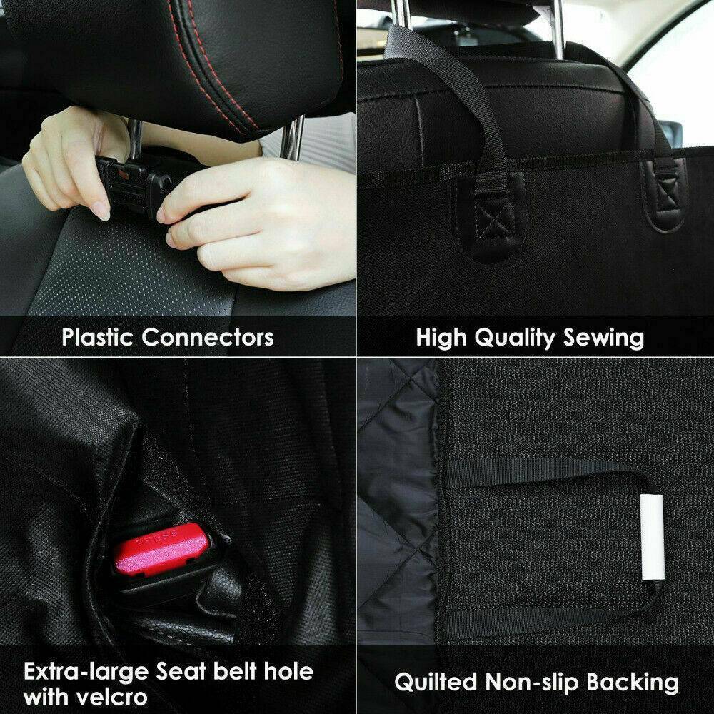 Waterproof Dog Car Seat Cover Rear Seat Hammock Protector