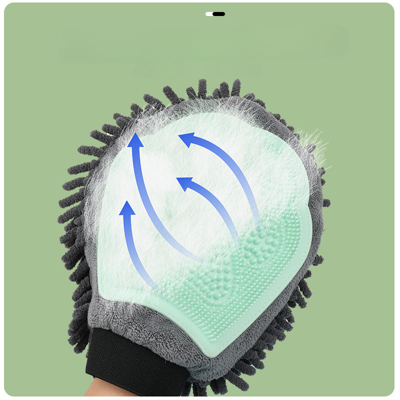 2 in 1 pet bathing brush