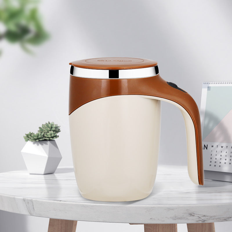Automatic Self Stirring Coffee Mug with Stainless Steel Liner