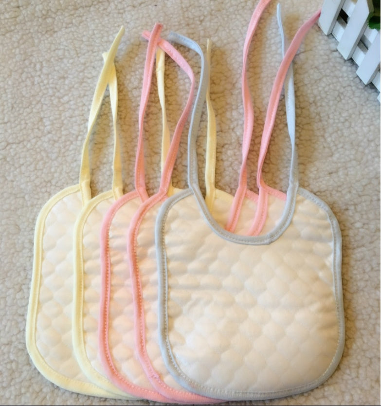 round cotton baby bib