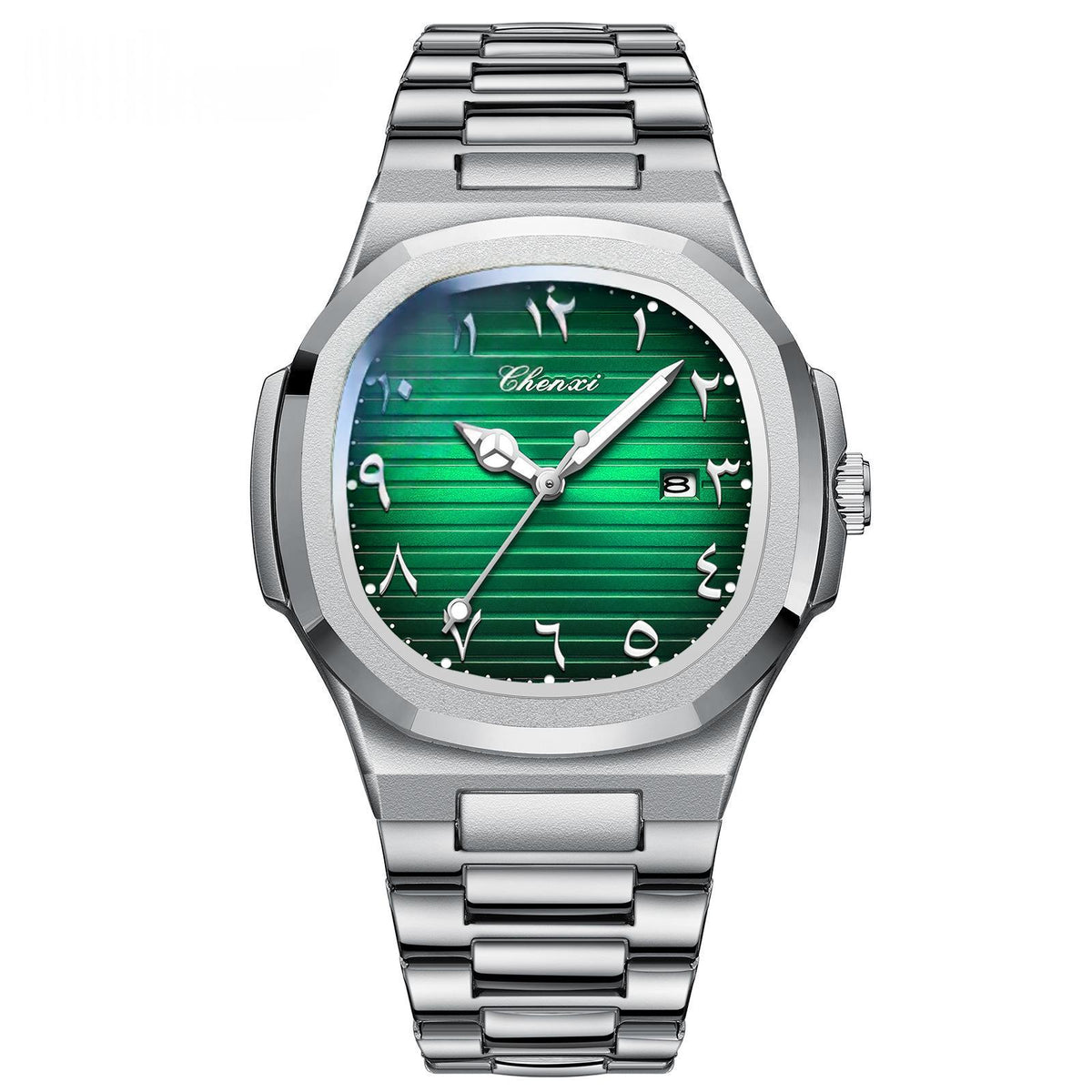 Mens Classic Quartz Watch with Stainless Steel Bracelet