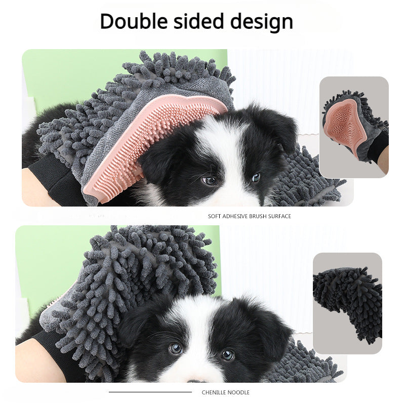 2 in 1 pet bathing brush