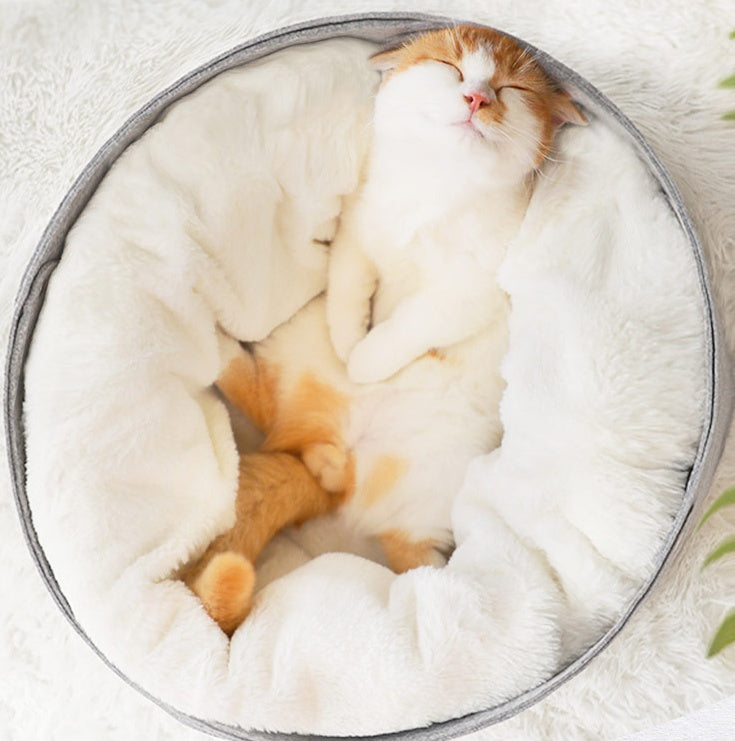 detachable enclosed pet bed