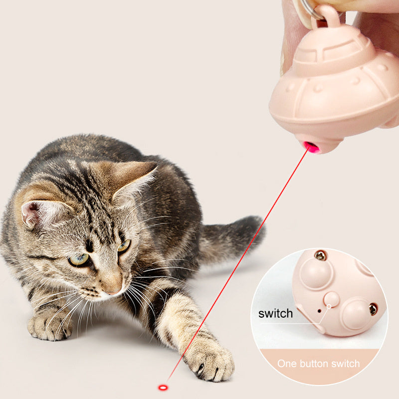 Automatic Cat Collar Laser Toy USB Rechargeable 360 Degree