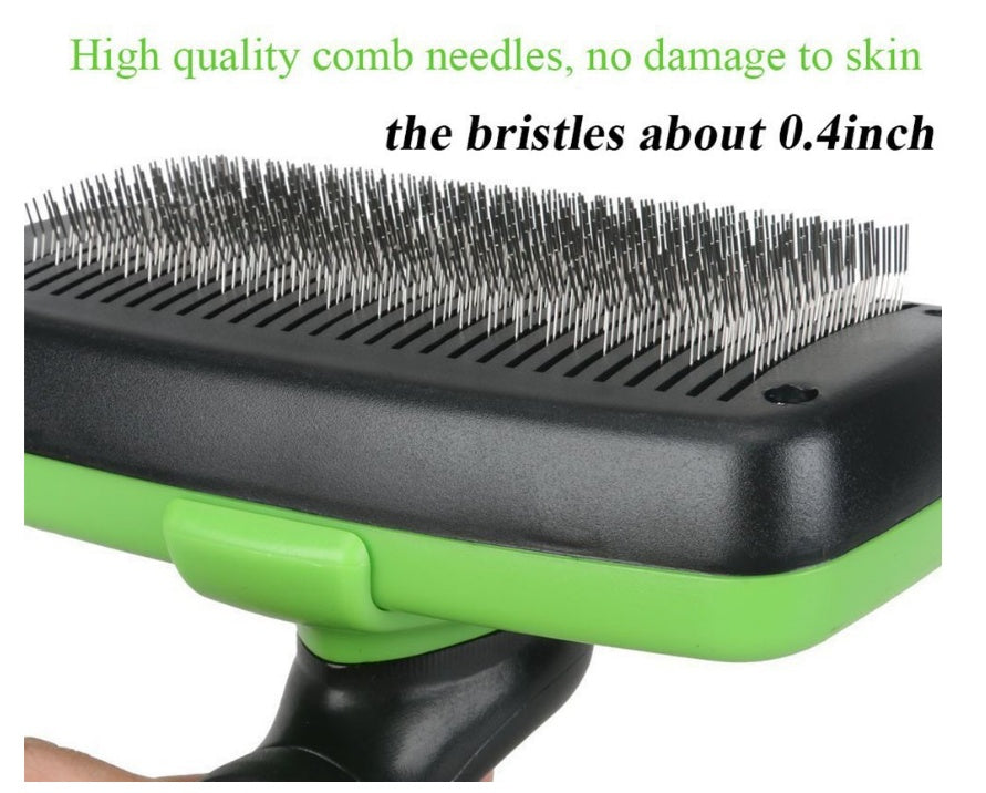 self cleaning slicker brush