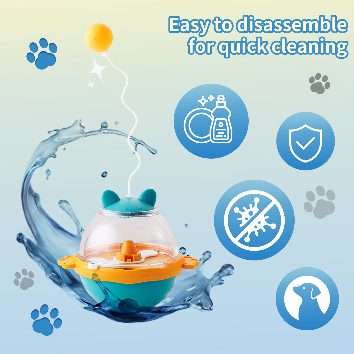 treat dispensing toy for cats and dogs