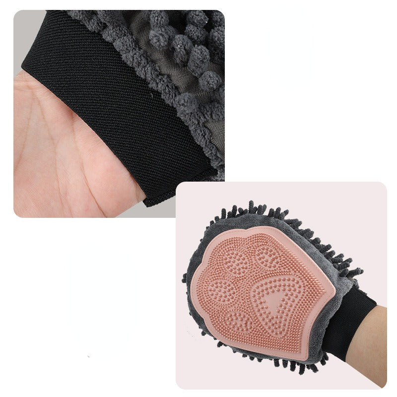 2 in 1 pet bathing brush
