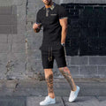 Mens Casual Shirt and Shorts Set Summer Co Ord