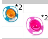360 Rotating Toddler Snack Bowl