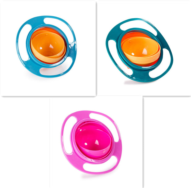 360 Rotating Toddler Snack Bowl