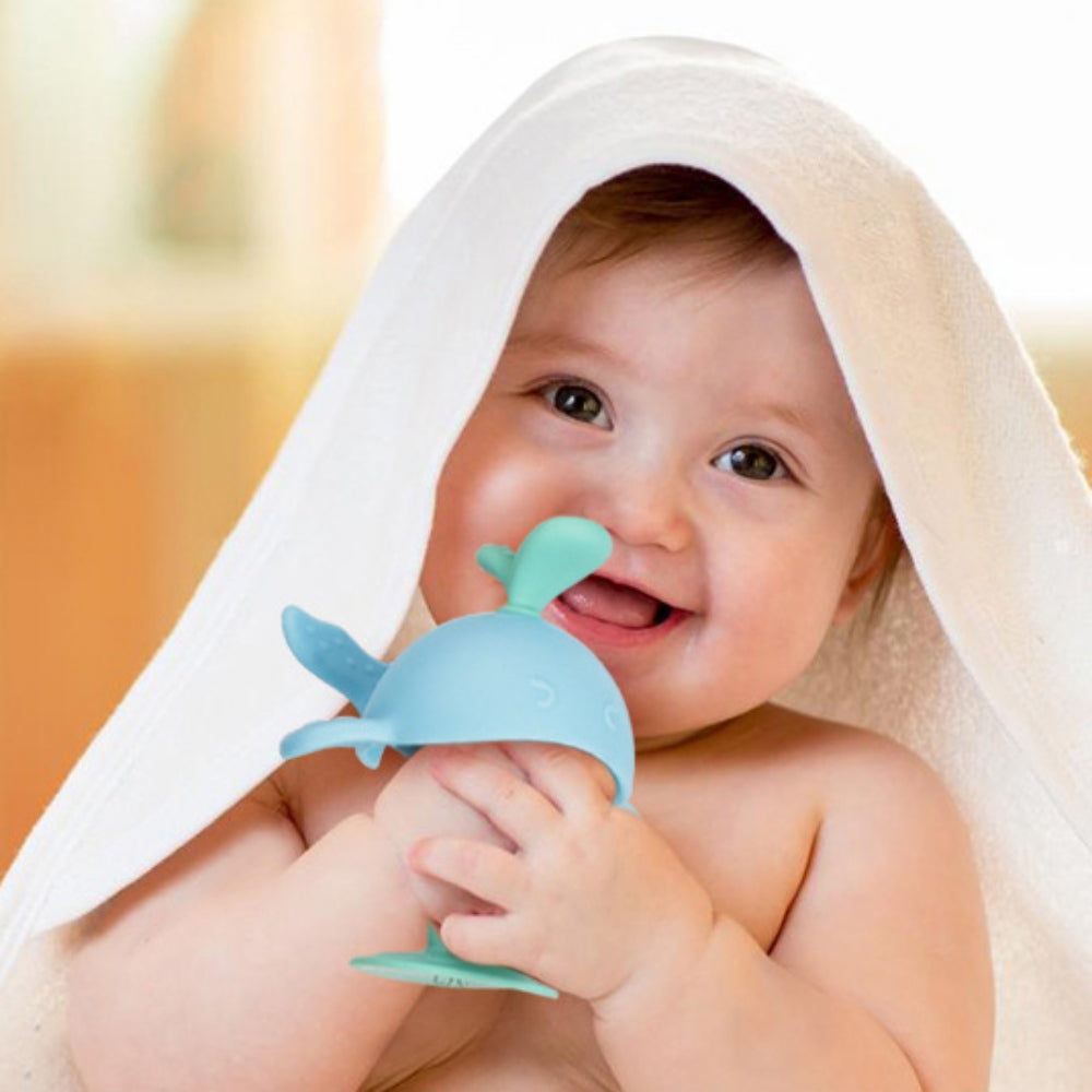 silicone whale teether