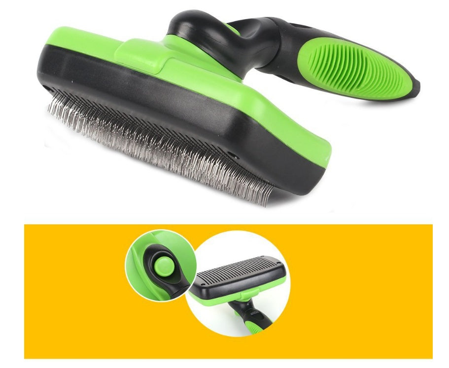 self cleaning slicker brush