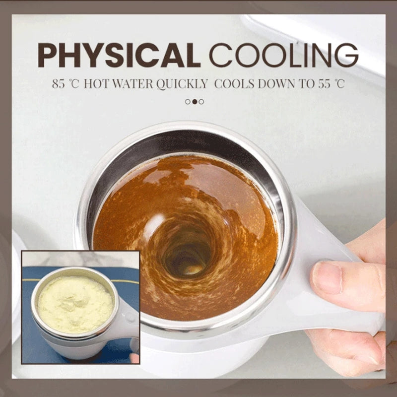 Automatic Self Stirring Coffee Mug with Stainless Steel Liner