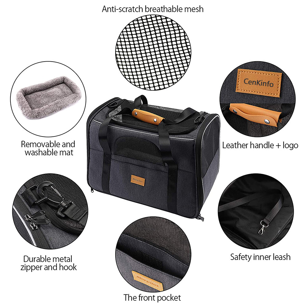 foldable soft pet carrier bag