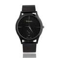 Unisex Minimalist Quartz Watch with Adjustable Mesh Strap