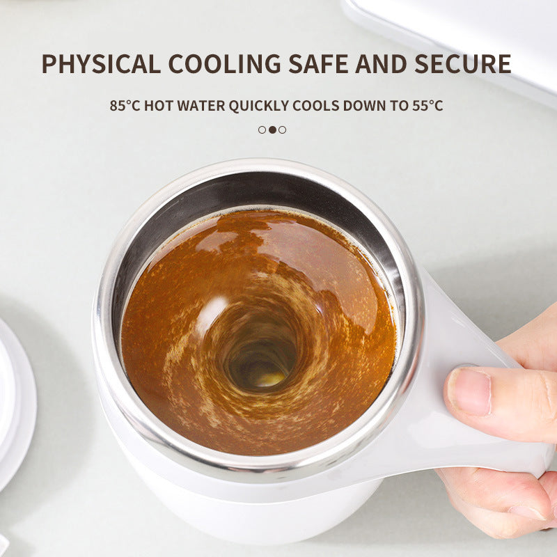 Automatic Self Stirring Coffee Mug with Stainless Steel Liner