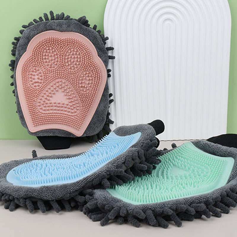 2 in 1 pet bathing brush