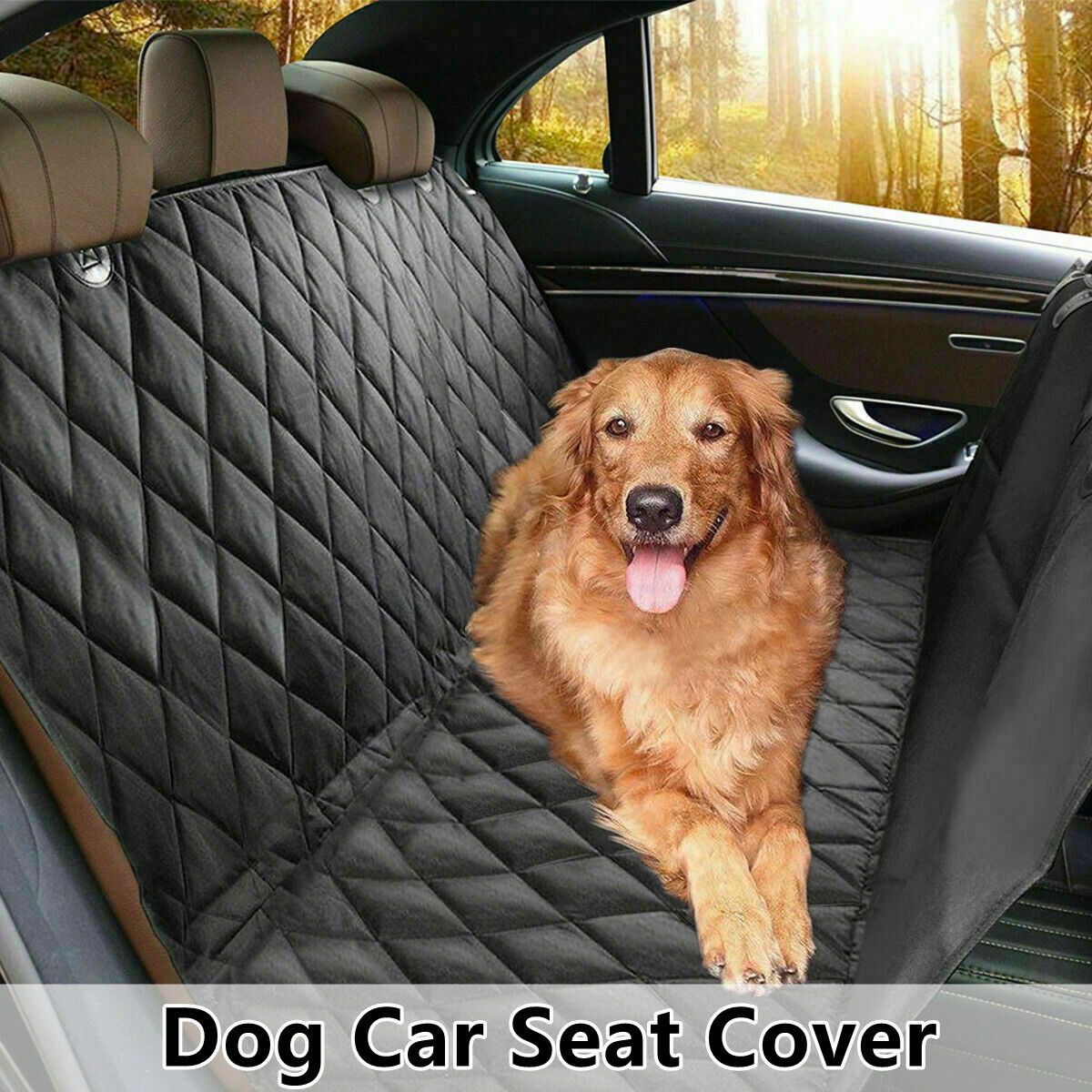 Waterproof Dog Car Seat Cover Rear Seat Hammock Protector