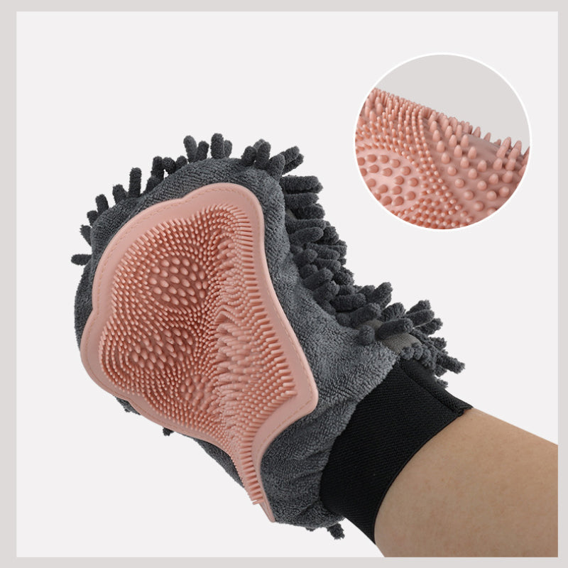 2 in 1 pet bathing brush
