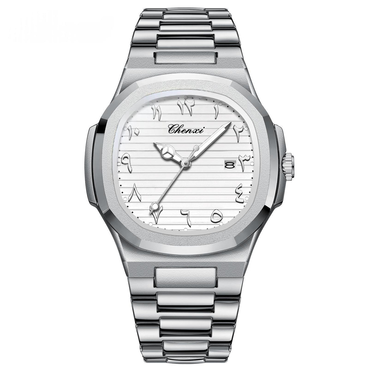 Mens Classic Quartz Watch with Stainless Steel Bracelet
