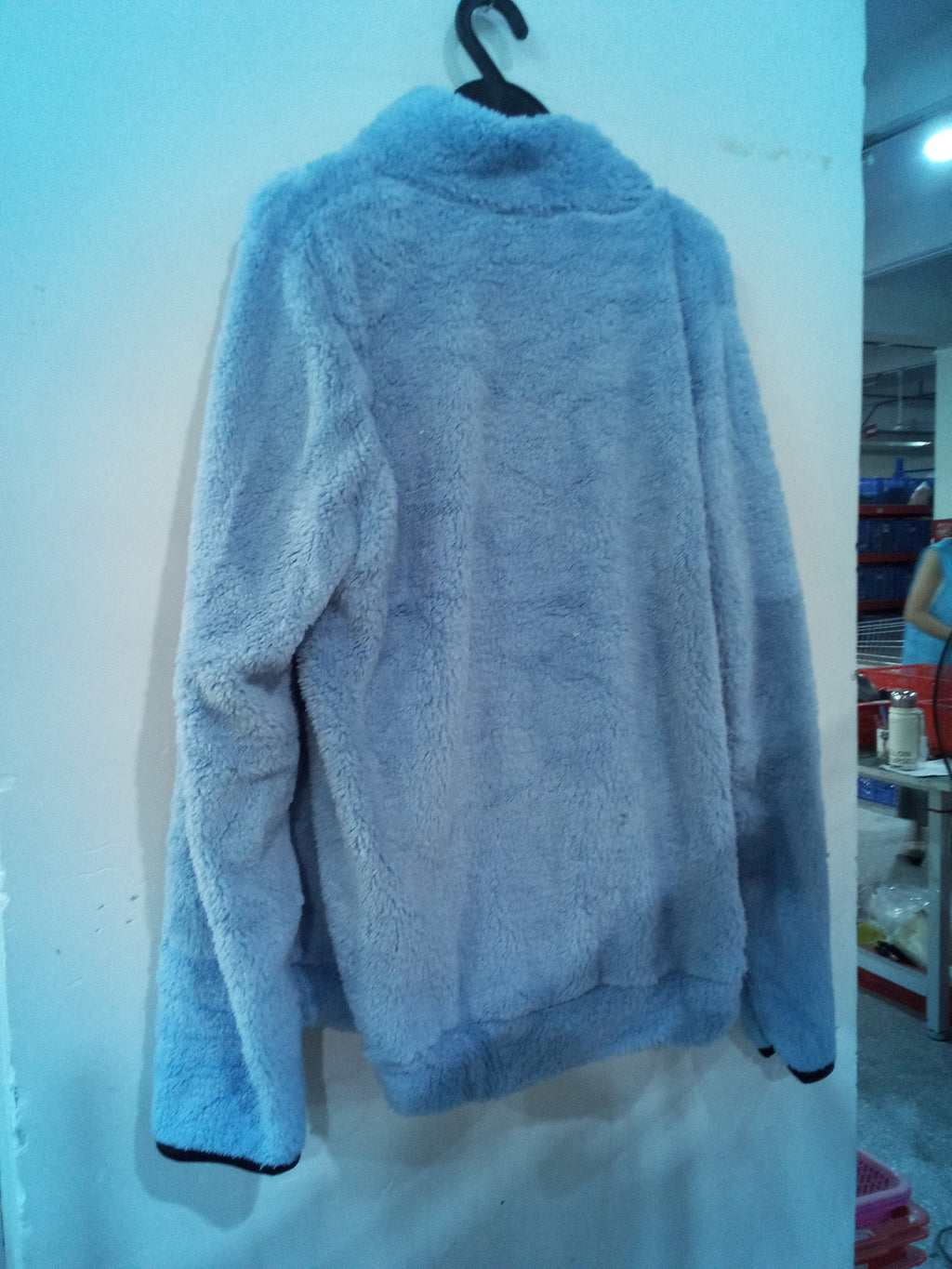 double sided fleece jacket Hooded Zip Up Jacket