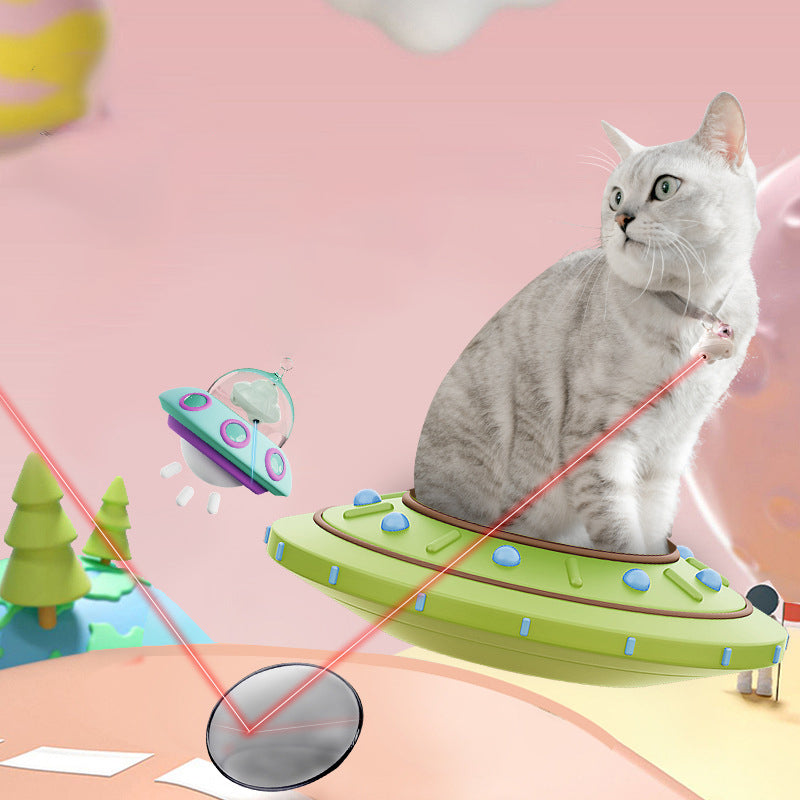 Automatic Cat Collar Laser Toy USB Rechargeable 360 Degree