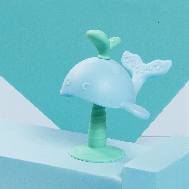 silicone whale teether