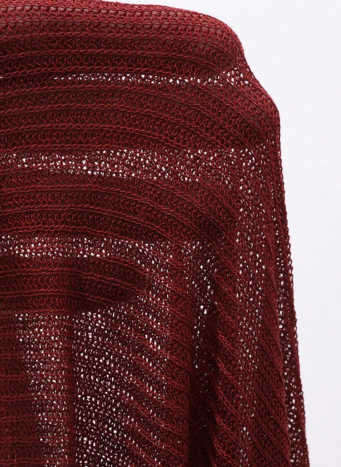 womens red lightweight viscose cardigan