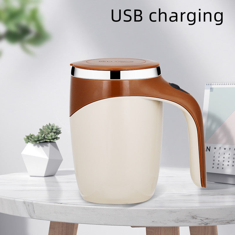 Automatic Self Stirring Coffee Mug with Stainless Steel Liner