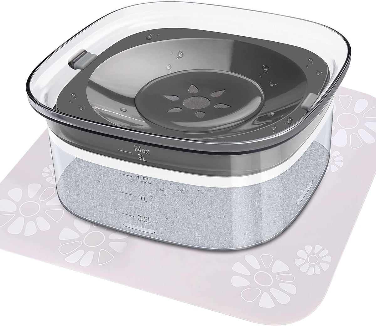 anti spill slow water feeder bowl