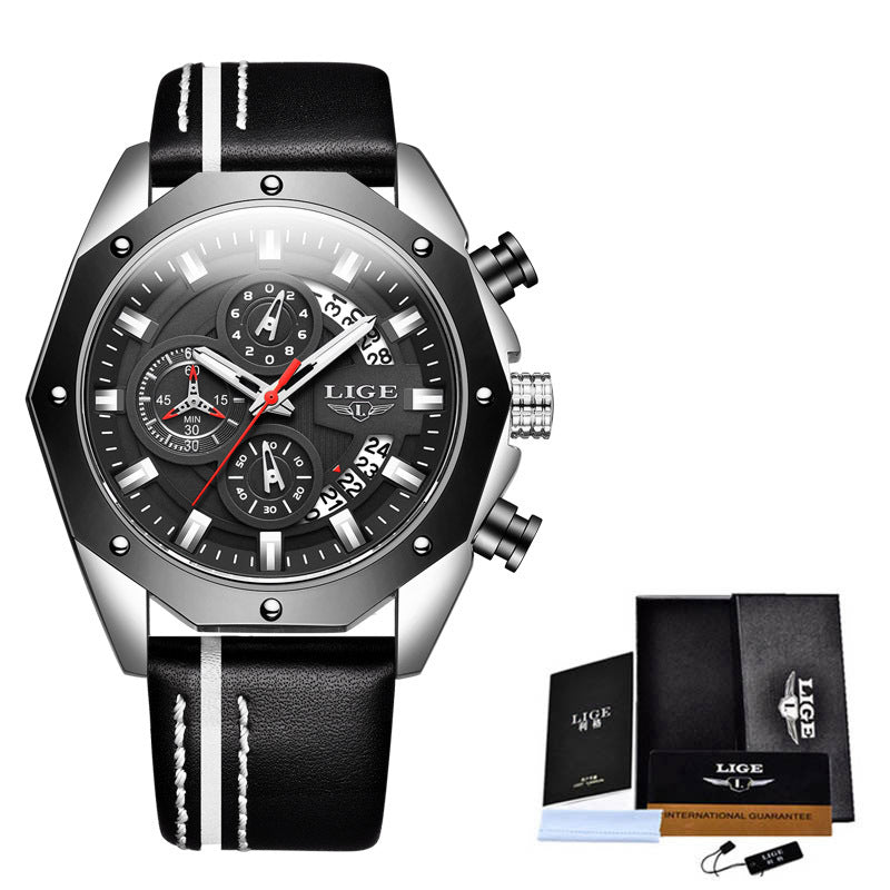 Mens Sport Watch with Chronograph Inspired Dial