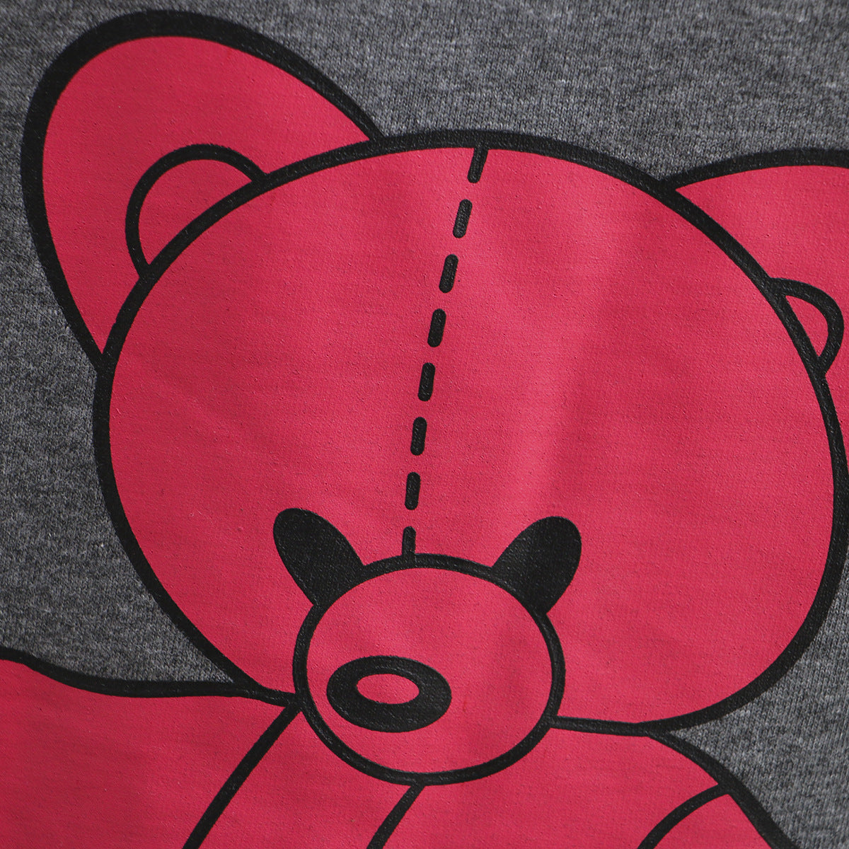 oversized bear print t-shirt