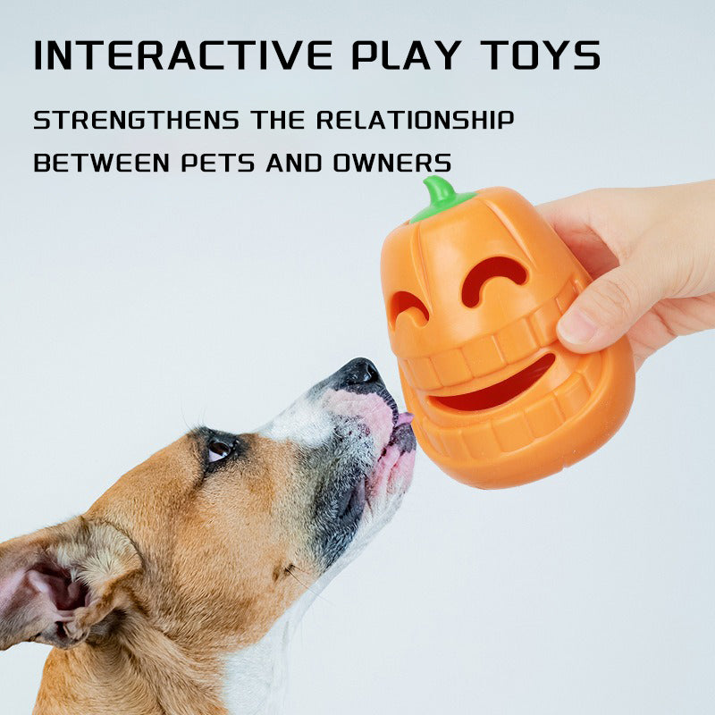halloween pumpkin dog toy