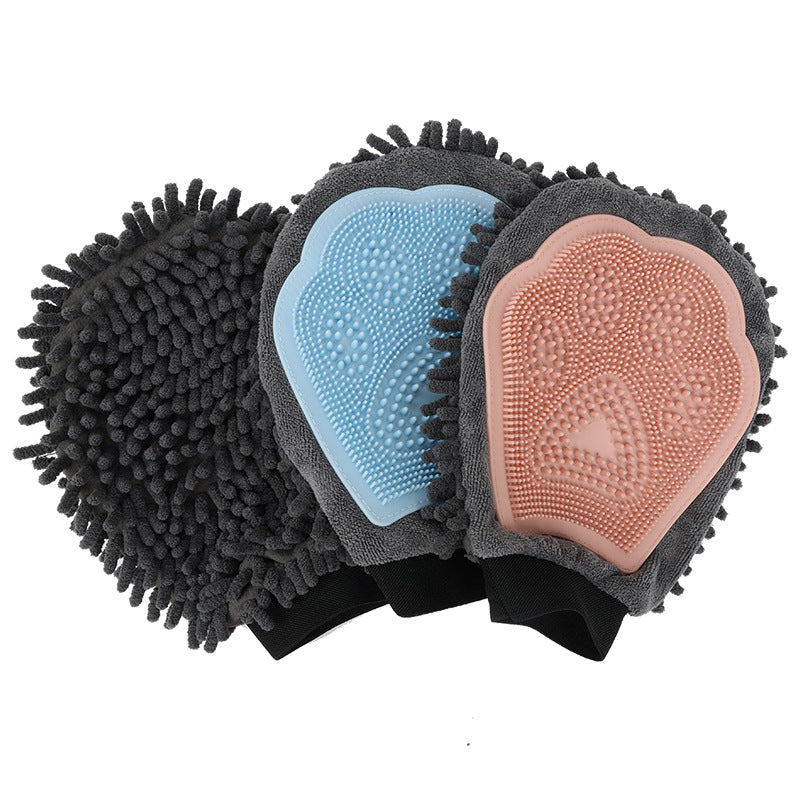 2 in 1 pet bathing brush