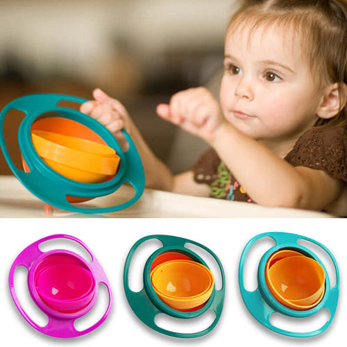 360 Rotating Toddler Snack Bowl
